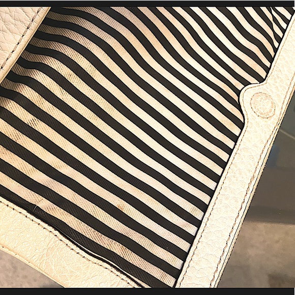 Kate Spade Navy Cream Pebble Leather Handbag - Picture 11 of 16